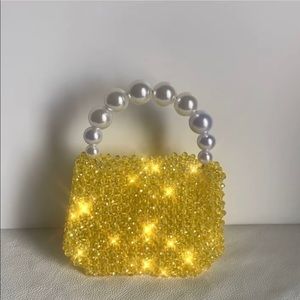 Mini crystals bead bag